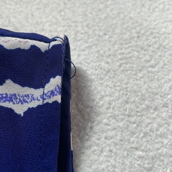 Saint Tropez West Blue and White Designed Shift Dress (Size: 6) - Picture 12 of 16